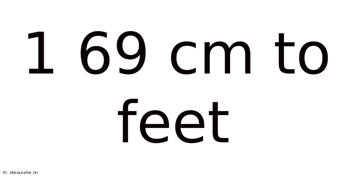 1 69 Cm To Feet