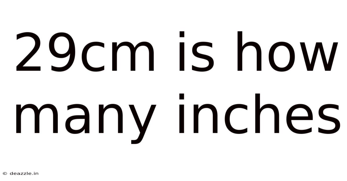 29cm Is How Many Inches