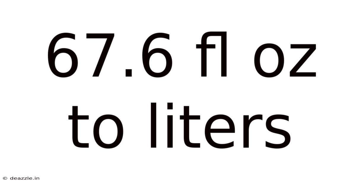 67.6 Fl Oz To Liters