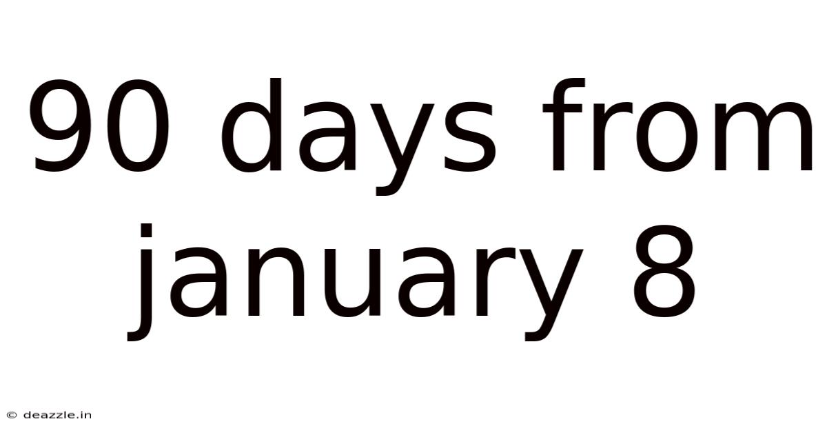 90 Days From January 8