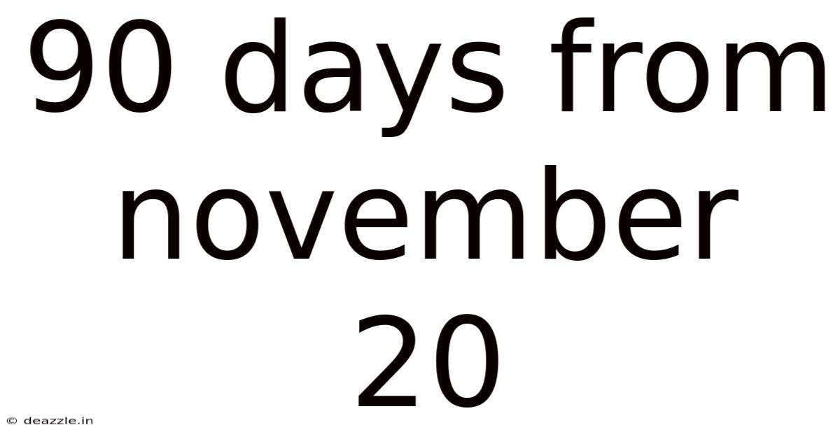 90 Days From November 20
