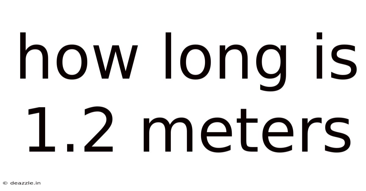 How Long Is 1.2 Meters