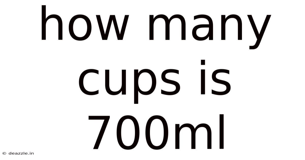 How Many Cups Is 700ml