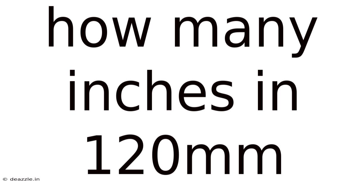 How Many Inches In 120mm