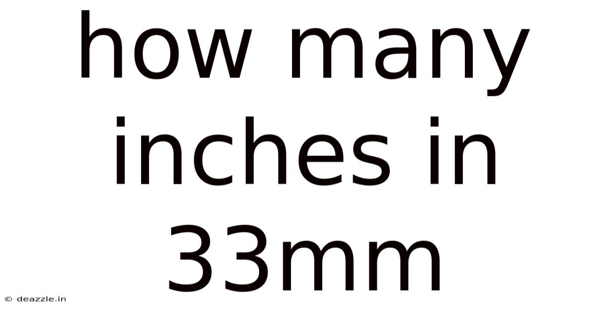 How Many Inches In 33mm