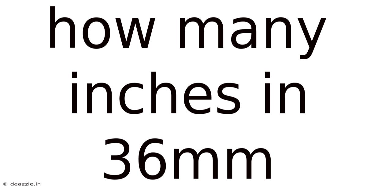 How Many Inches In 36mm