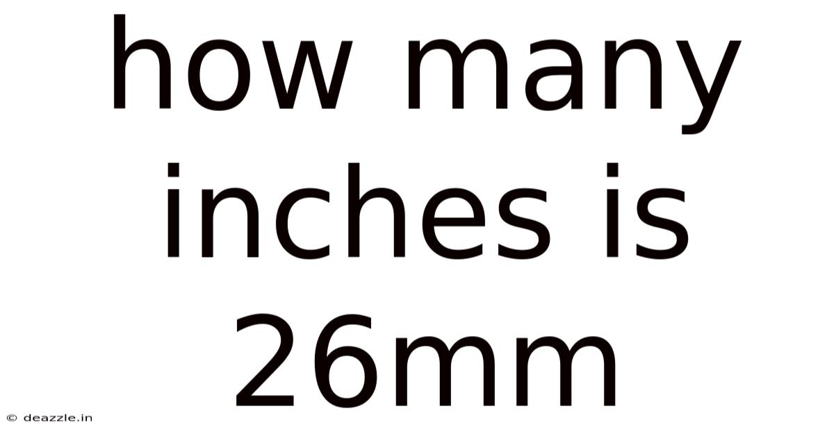 How Many Inches Is 26mm