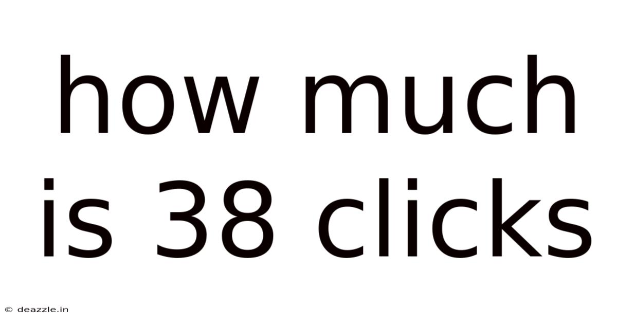 How Much Is 38 Clicks
