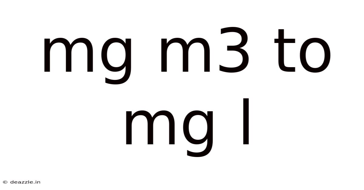Mg M3 To Mg L